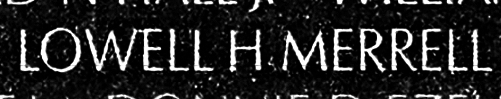 merrell's name engraved in the Wall